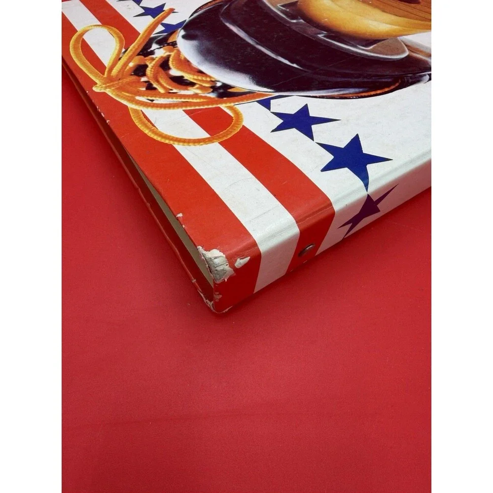 Vintage Roller Skate Photo 3 Ring Binder Notebook Folder Retro Design Disco 80s